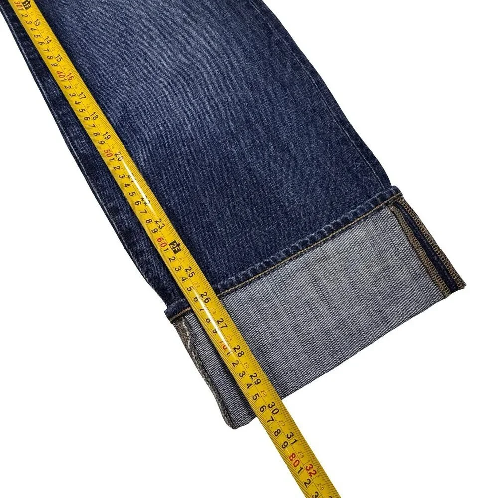 J. Crew Wide Leg Jeans Sz 24 5 Pockets Dark Wash Relaxed Fit Denim - Picture 12 of 14